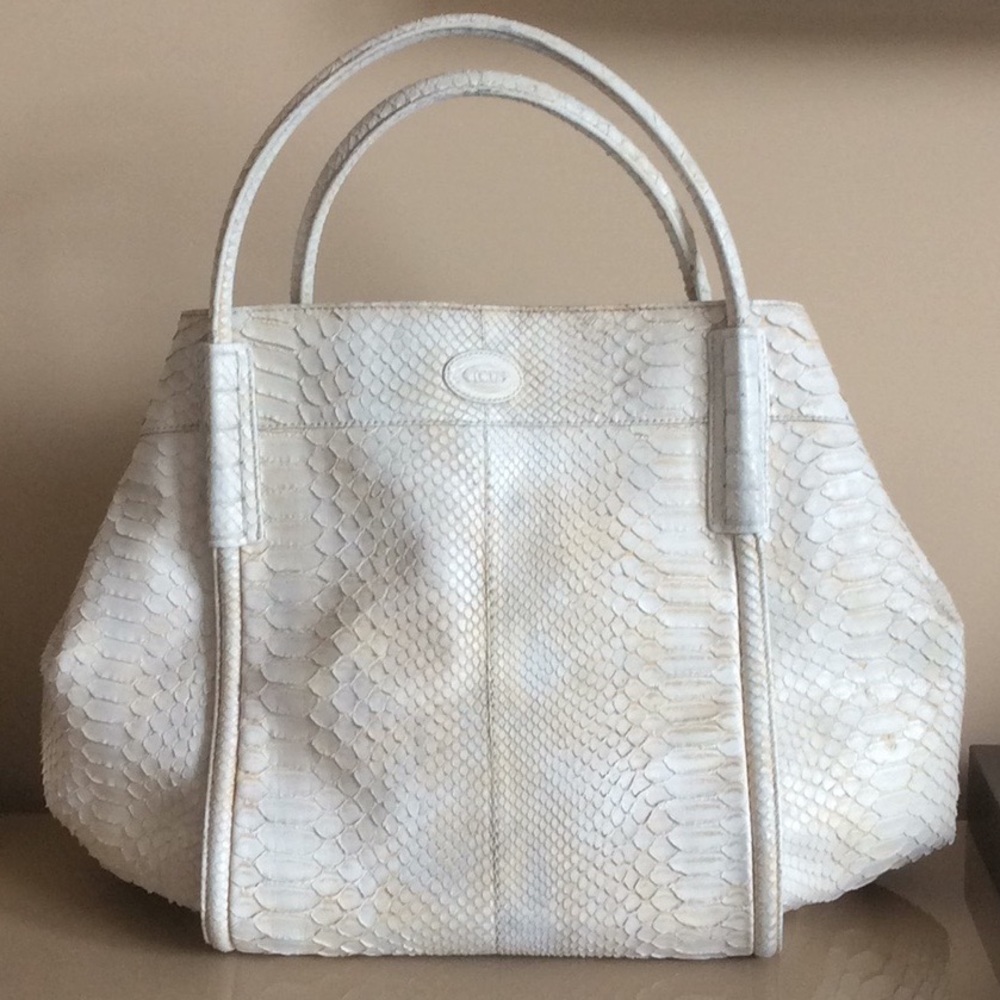 Tod’s python tote